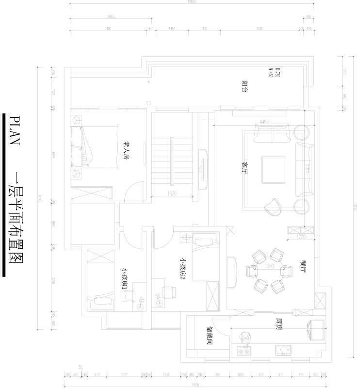 南宁风水网 新新家园吕小姐楼中楼整改布局方案